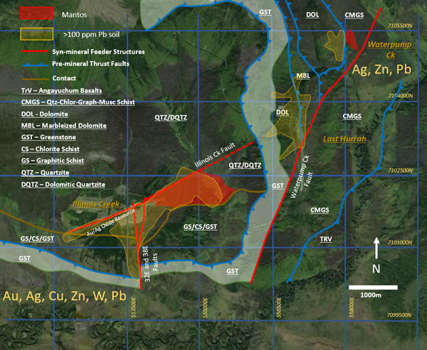 Preliminary Geologic Map of the Illinois Creek Property